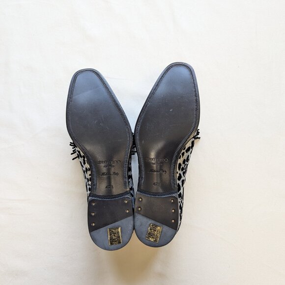 JIMMY CHOO Foxley glitter and velvet loafers